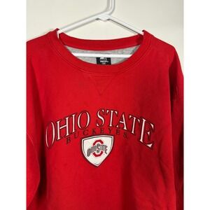 Starter Ohio State Buckeyes Sweatshirt Mens 2XL Red Embroidered Crewneck OSU